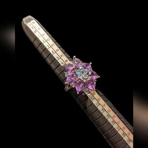 Vintage Sterling Silver Ross-Simons Amethyst Blue Topaz